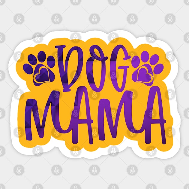 Best Dog Mama Typography Sticker by trendybestgift